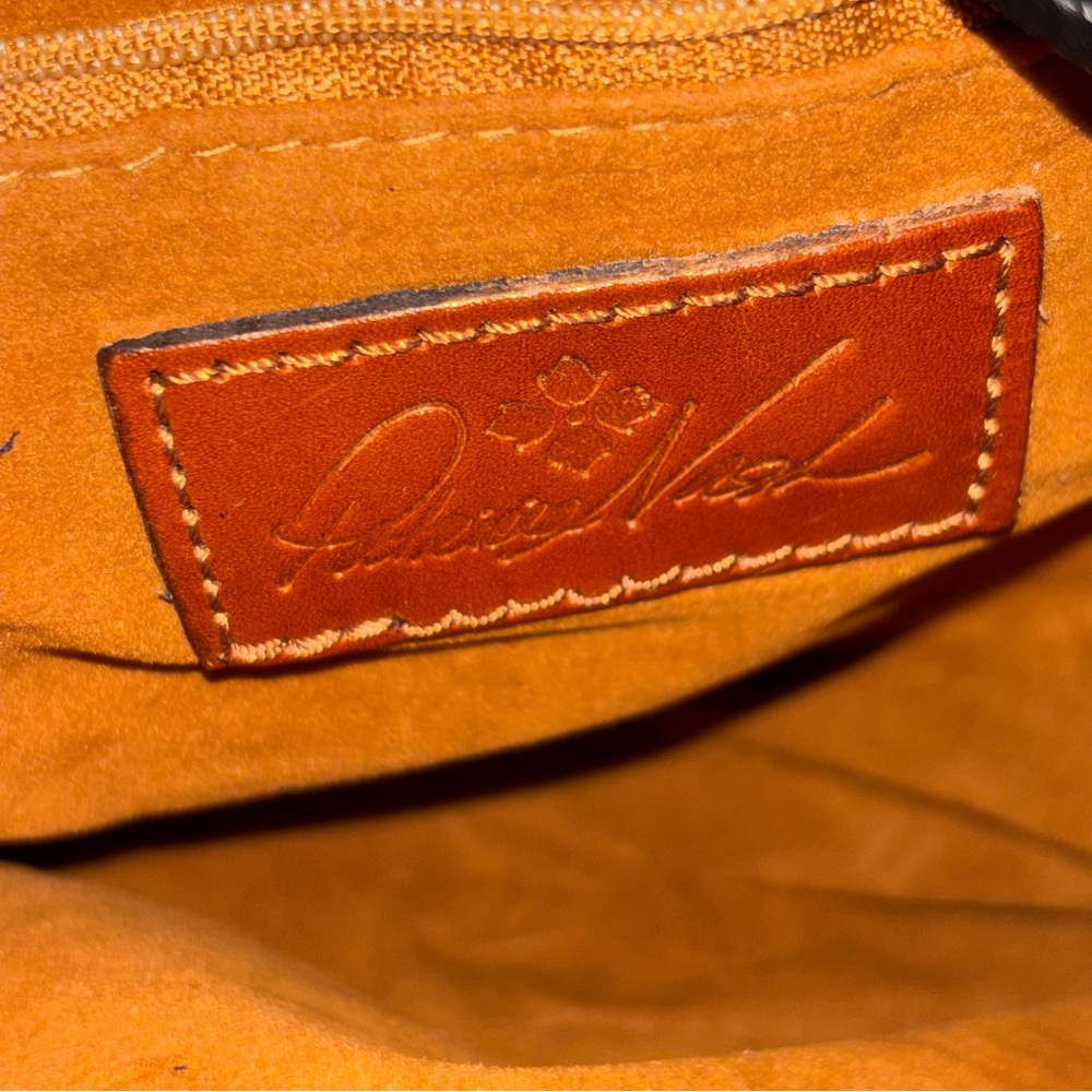 Patricia Nash Torri Crossbody Parisian Newspaper Floral Leather Dust Bag - Picture 9 of 13